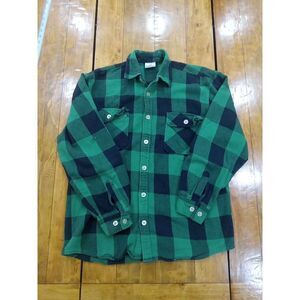 Rothco Extra Heavyweight Buffalo Plaid Flannel Shirt - Green Plaid - Size Large